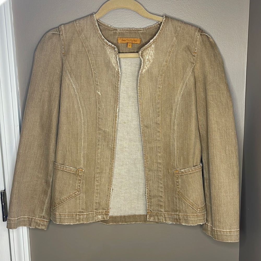 James khaki jean jacket